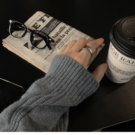 relaxed textured henley knit /3color　VM1442