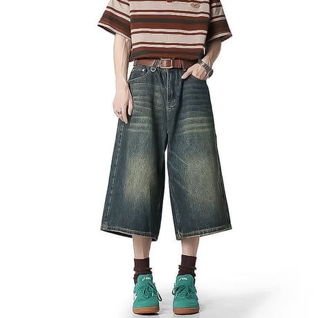 loose wide denim culottes /5color　VM1193