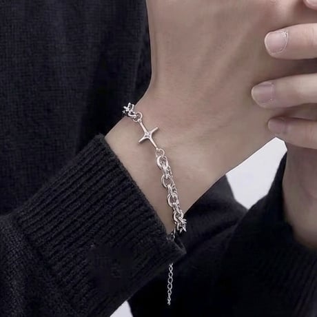 layered cross chain bracelet　VM1127