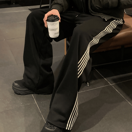 wide side line track pants /2color　VM1449