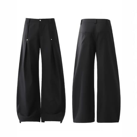 rivet tucked wide slacks　VM1192