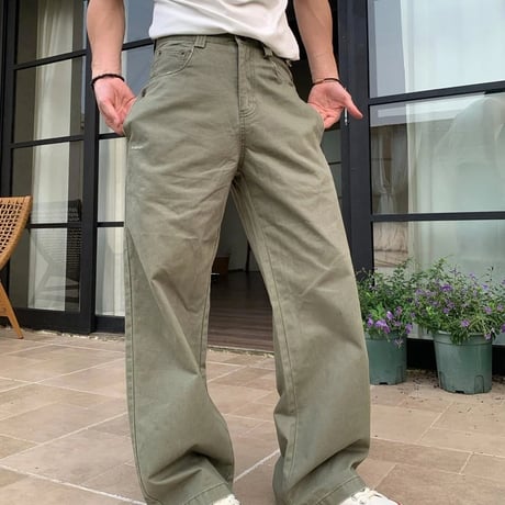 wide straight chino pants　VM1438
