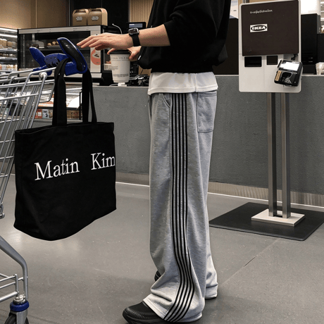 wide side line track pants /2color　VM1449