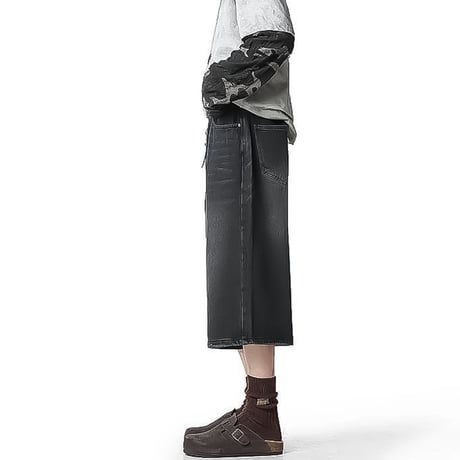 loose wide denim culottes /5color　VM1193
