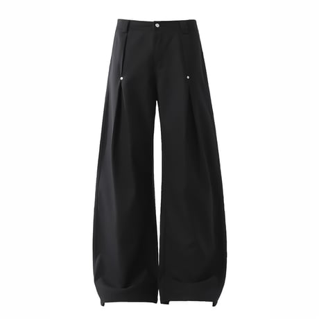 rivet tucked wide slacks　VM1192