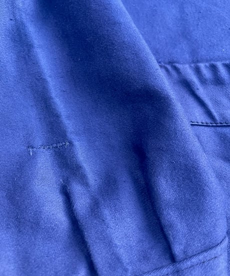 1940s Dead-stock French Blue Moleskin Work Jacket(1940年代頃フランス,ブルーモールスキンワークジャケット)