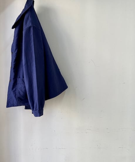 1940s Dead-stock French Blue Moleskin Work Jacket(1940年代頃フランス,ブルーモールスキンワークジャケット)