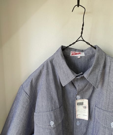 1950s French Work Shirt ”Robur” (1950年代フランス 半袖ワークシャツ)