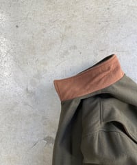 1980s French Olive Wool Blouson (1980年代頃フランス, オリーブウールブルゾン)