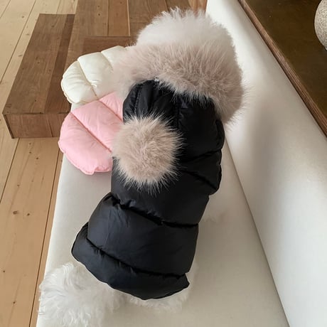 ファーフーディーベスト Fur Hooded Vest