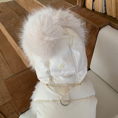 ファーフーディーベスト Fur Hooded Vest