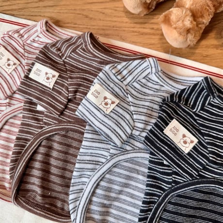 パイルボーダーTシャツ   Pile Border T-shirt
