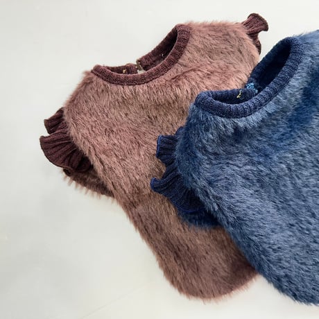 シャギーフリルニット Shaggy Ruffle Knit Top