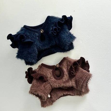 シャギーフリルニット Shaggy Ruffle Knit Top