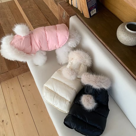 ファーフーディーベスト Fur Hooded Vest