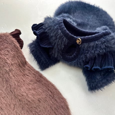 シャギーフリルニット Shaggy Ruffle Knit Top