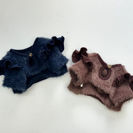 シャギーフリルニット Shaggy Ruffle Knit Top