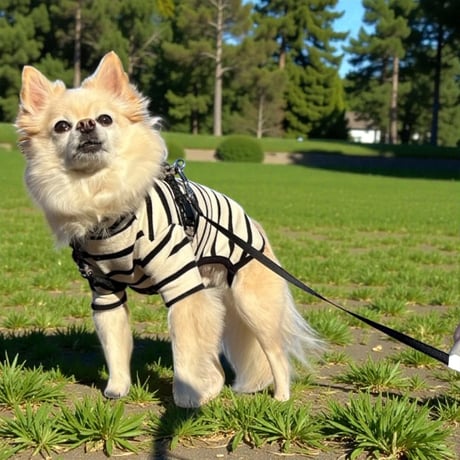 DOGSボーダーロンパース　DOGS Border Rompers