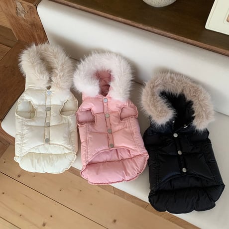 ファーフーディーベスト Fur Hooded Vest