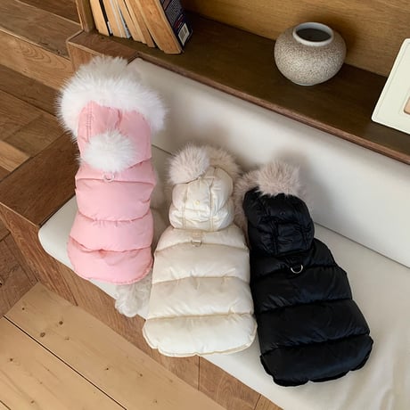 ファーフーディーベスト Fur Hooded Vest