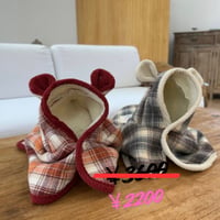 DOGSチェックポンチョ　DOGS Plaid Poncho