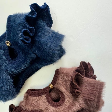 シャギーフリルニット Shaggy Ruffle Knit Top