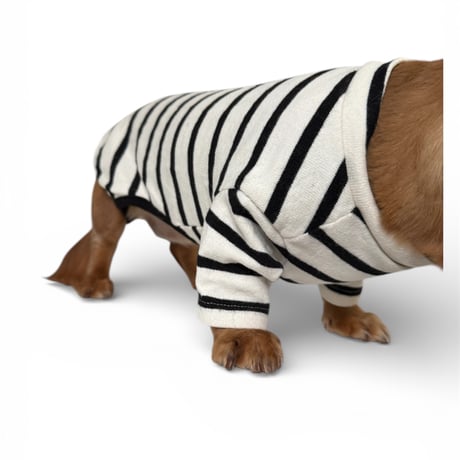 DOGSボーダーロンパース　DOGS Border Rompers