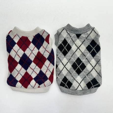 アーガイルニットベスト Argyle Knit Vest