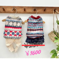 DOGSノルディック柄ニット　DOGS Nordic Fair Isle Knit