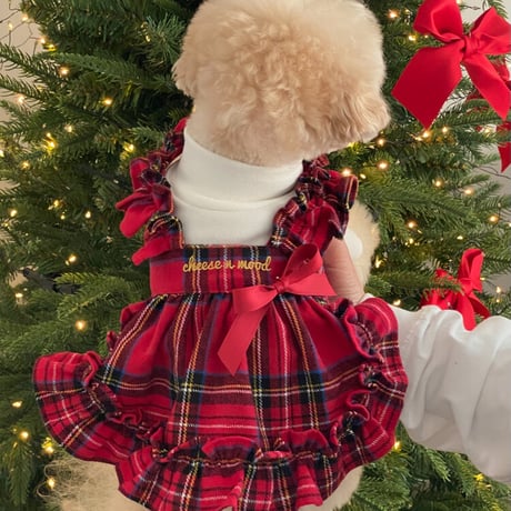タータンチェックリボンフリルワンピース   Tartan Check Ribbon Frill Dress