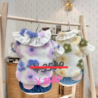 DOGSフラワーボアフリル　DOGS Floral Fleece Frill Top
