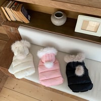 ファーフーディーベスト Fur Hooded Vest