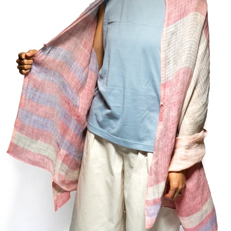 HAORI  stole  /   pink