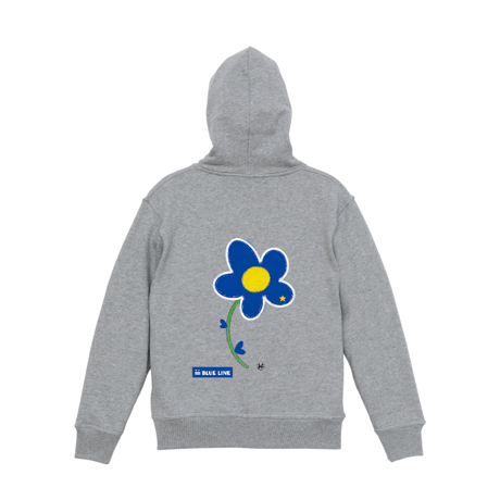 FLOWER ZIP-UP HOODIE
