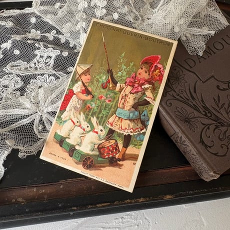 フランスアンティーク　クロモカードCHOCOLAT MASSON 4枚セット クロモス | STORES