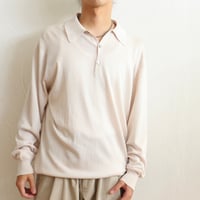 Euro Vintage "CREAM" Knit Polo Shirts 1980s