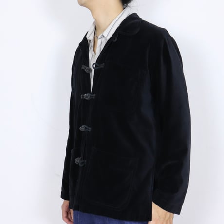 French Vintage Velvet Kung-Fu Jacket 1990s.