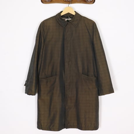 Euro Vintage Shadow Check Boa-Lined Coat 1970s
