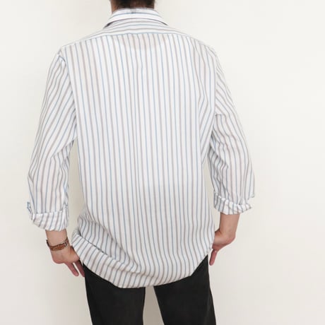 German Vintage Double Collar Stripe Dress Shirts 1990-00s