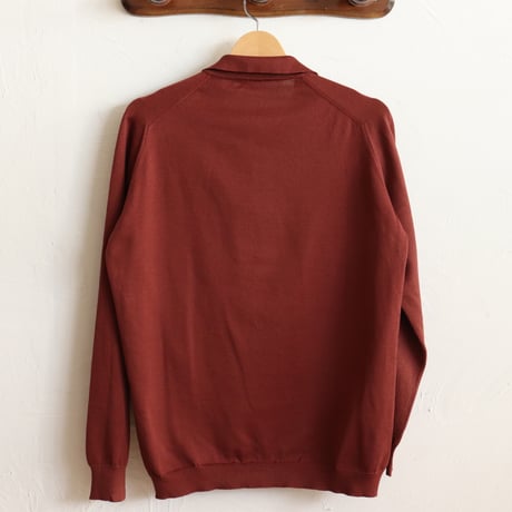 French Vintage "AZUKI" Knit Polo Shirts 1970s.