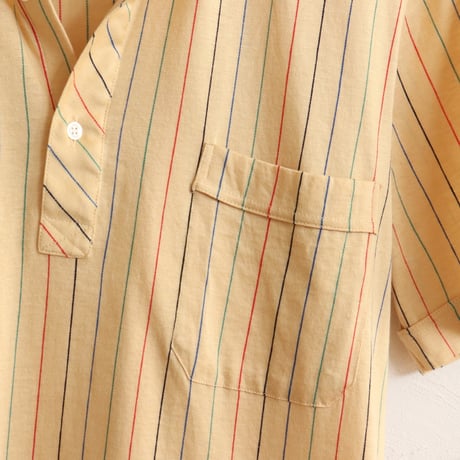 Euro Vintage Mulch Stripe Polo Shirts 1980s