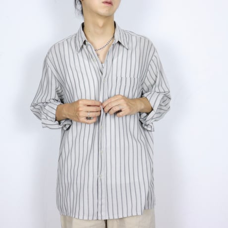 Euro Vintage Stripe Dress Shirts 1970s