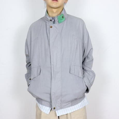 Euro Vintage Contrast Collar Leisure Blouson 1980s