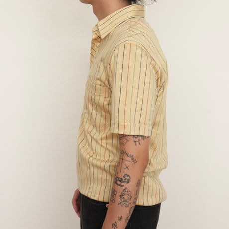 Euro Vintage Mulch Stripe Polo Shirts 1980s