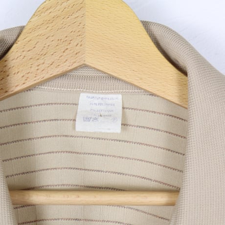 French Vintage Half Zip Knit Polo Shirt 1980s