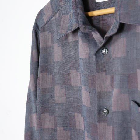 French Vintage Geometric Pattern Shirts 1980-90s