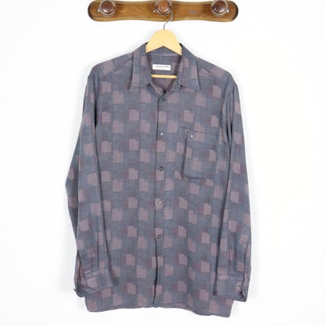 French Vintage Geometric Pattern Shirts 1980-90s
