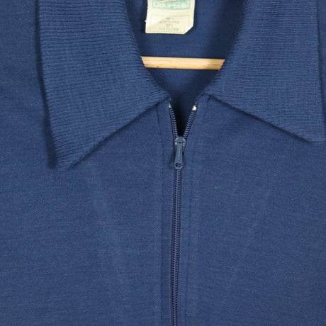 UK Vintage Zip-Up Knit Jacket 1970s