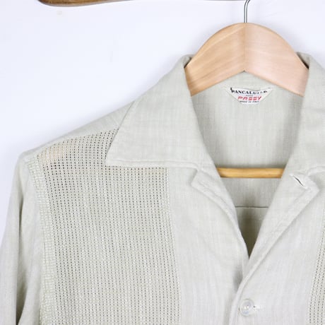 Italian Vintage "PANCALDI & B" Open Collar Shirts 1970-80s