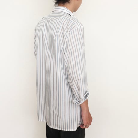 German Vintage Double Collar Stripe Dress Shirts 1990-00s